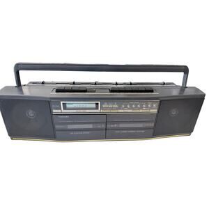 Toshiba Boombox 1980s RT-8538 Digital AM/FM Stereo Dual Cassette Rare Vtg